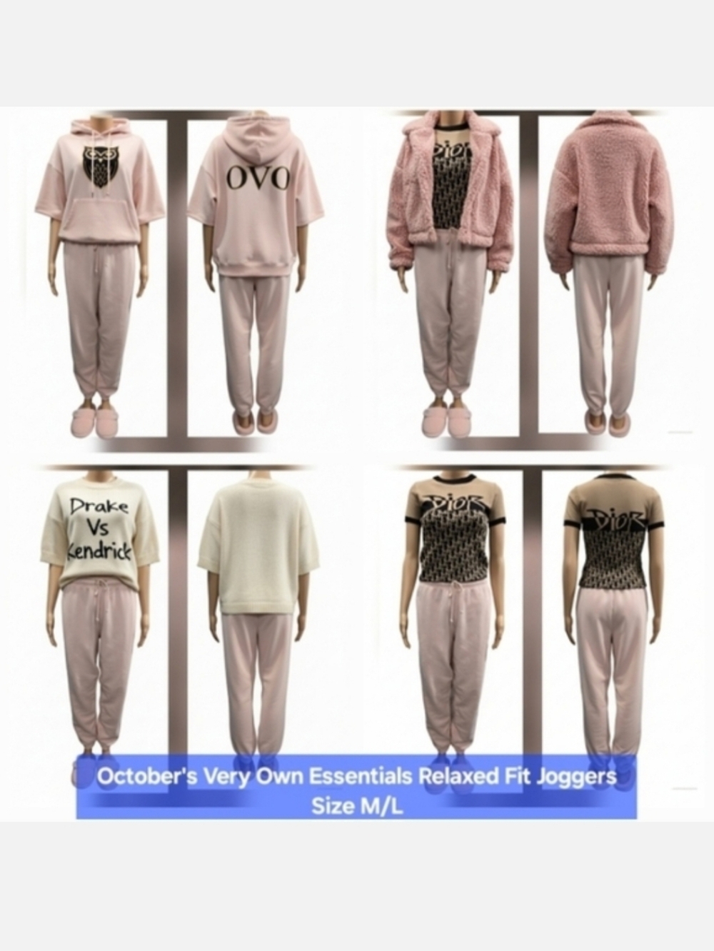 October's Very Own Essentials Relaxed Fit Joggers Size M/L